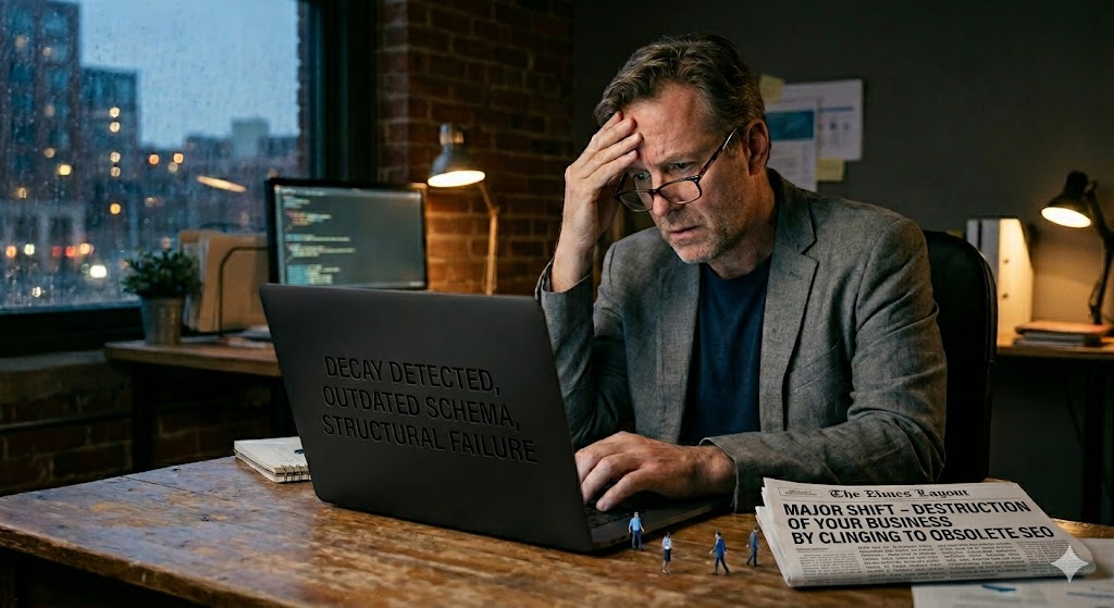 Most business owners do not realize that their website is slowly decaying. Over time, the accumulation of outdated software, inconsistent design choices, and a failure to adapt to modern machine-reading standards has created a structural integrity crisis that is actively pushing your customers into the hands of your competitors.